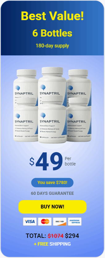 Buy Synaptril 6 Bottle
